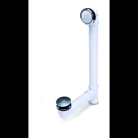 KEENEY MFG Full Soak Bath Drain, Polished Chrome 630PVCFS